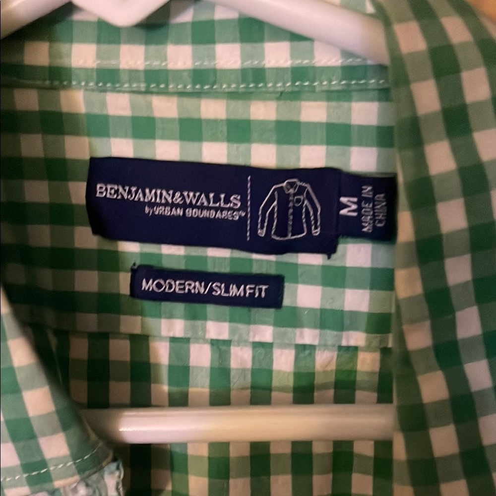 Green Checkered Men's Shirt